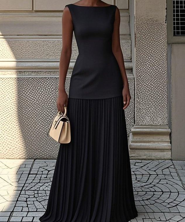 Serena | Plisirana Maxi Haljina