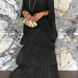 Nora slojevita haljina - Crna