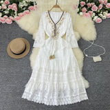 Amary – Boho Čipkasta Haljina