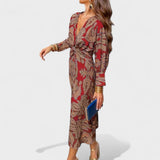 Vesna - Midi haljina s V-izrezom