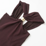 ARIA | Mocha Halter Top