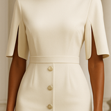 Harper – Elegant Button Midi haljina