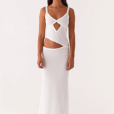 Alya – Openwork Knit Maksi haljina