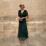 Louise | Elegantna Maxi Haljina za Proslave s V-Izrezom