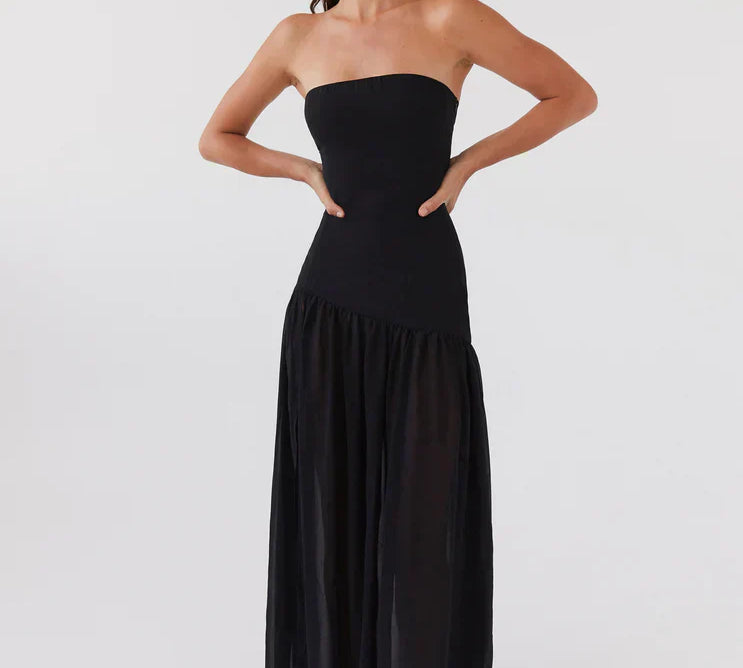 Endina | Maxi haljina bez naramenica