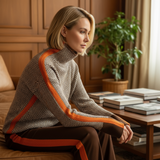 Zlatka – Herringbone Luxe Turtleneck