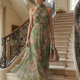 Mirelle | Midi haljina s halter izrezom