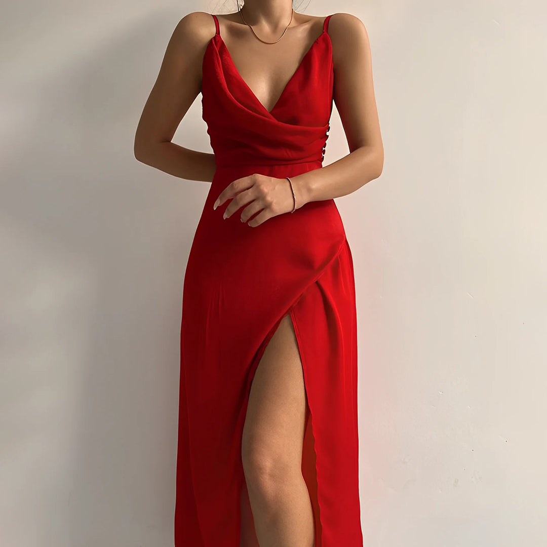 Nikolina | Elegantna Haljina s Prorezom Victoria
