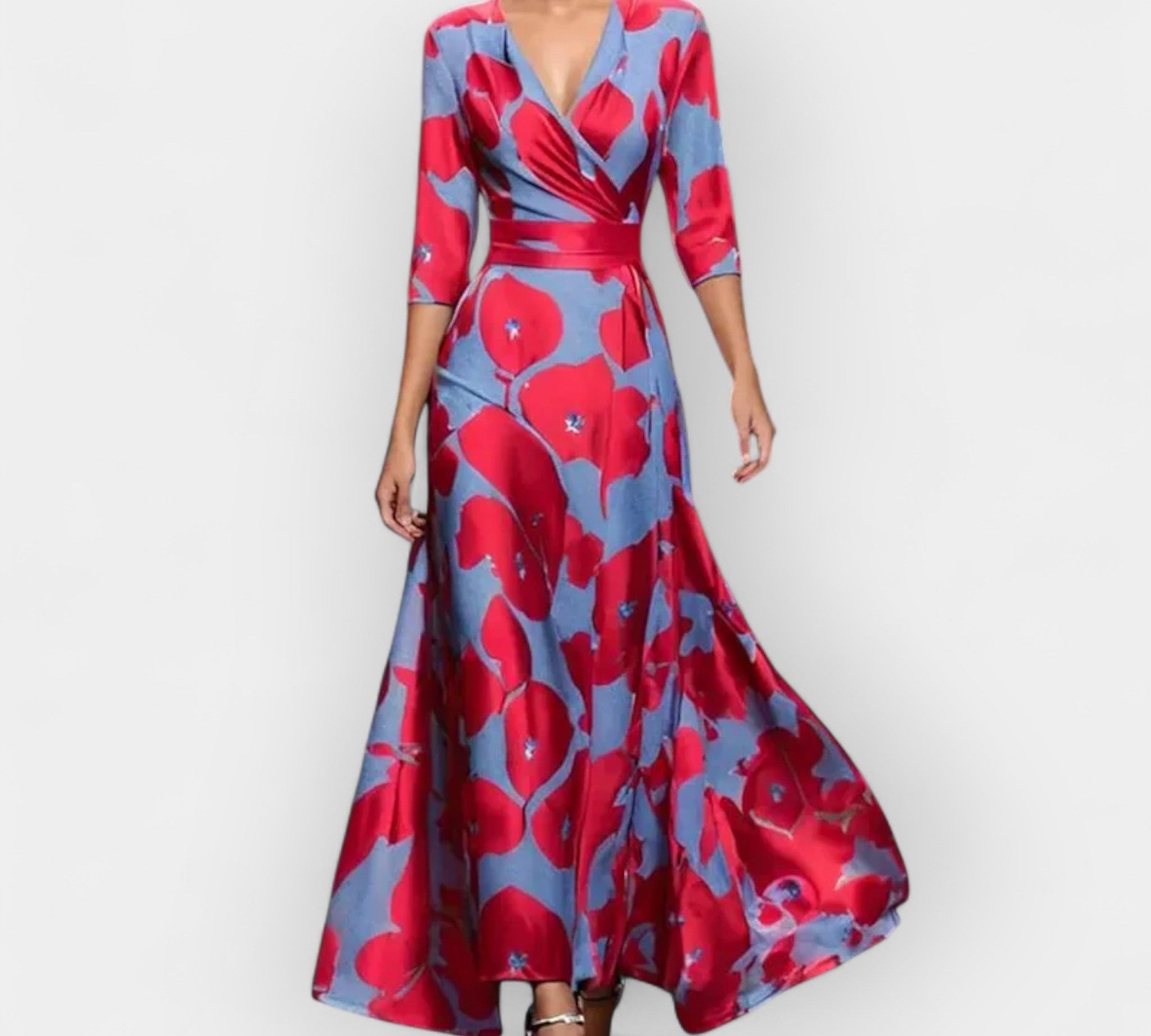 Cvjetna dugo haljina