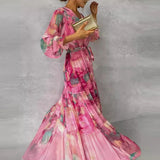 Katie™ | elegantna cvjetna Handmade haljina