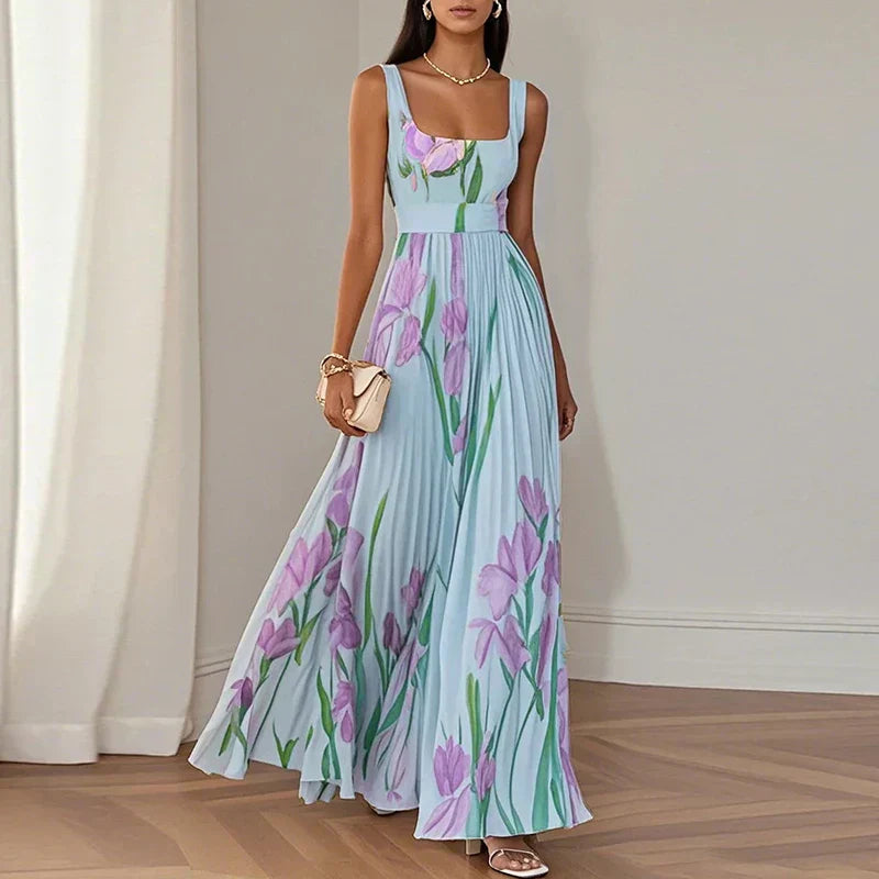 Grace | Cvjetna A-Line Maxi Haljina