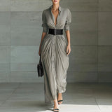 Savannah – Draped Maksi košulja-haljina