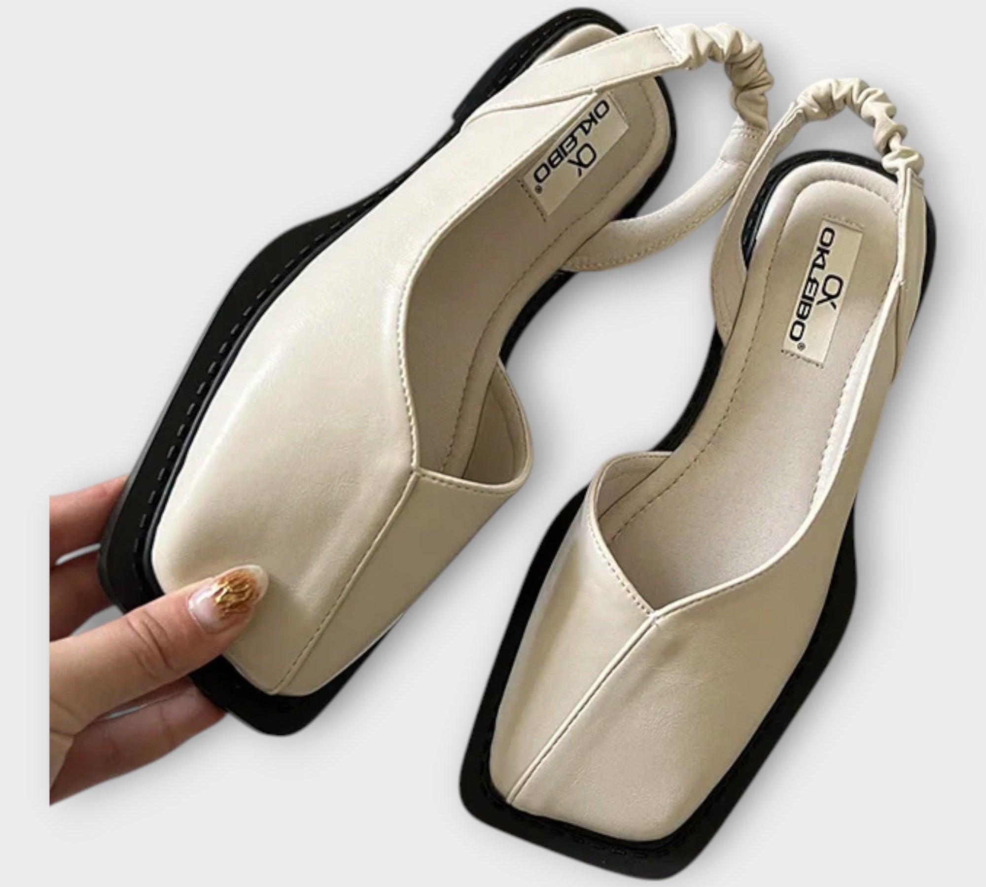 Čizme od umjetne kože s elastičnom petom