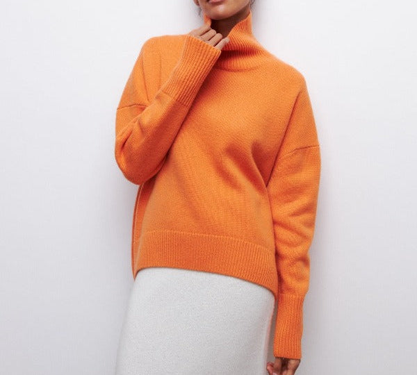 Katrielle - udoban pulover s visokim ovratnikom