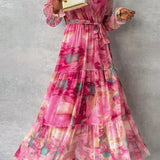 Katie™ | elegantna cvjetna Handmade haljina