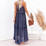 Robyn – Halter Ruffle Maksi Haljina