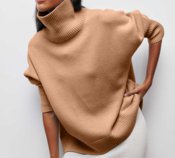 Katrielle - udoban pulover s visokim ovratnikom