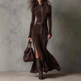 Dakota – Suede Zip Maksi haljina
