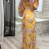 Elegantna haljina s V-izrezom