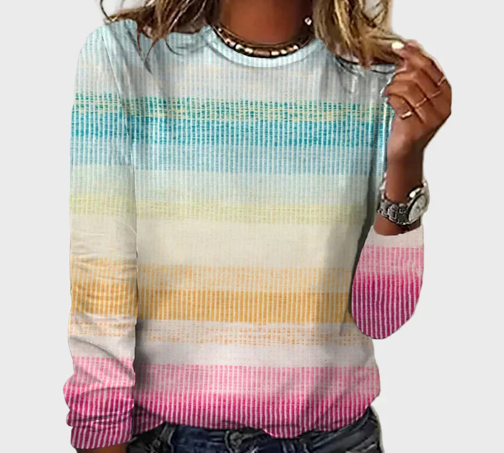 Pletena Majica s Dugim Rukavima