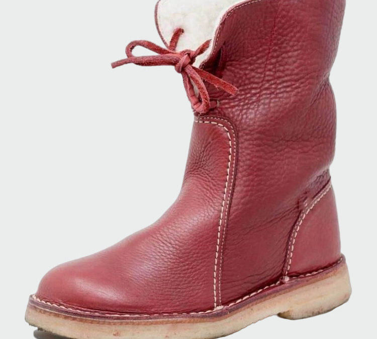 Clara - Vodootporne kožne čizme s vunenom podstavom