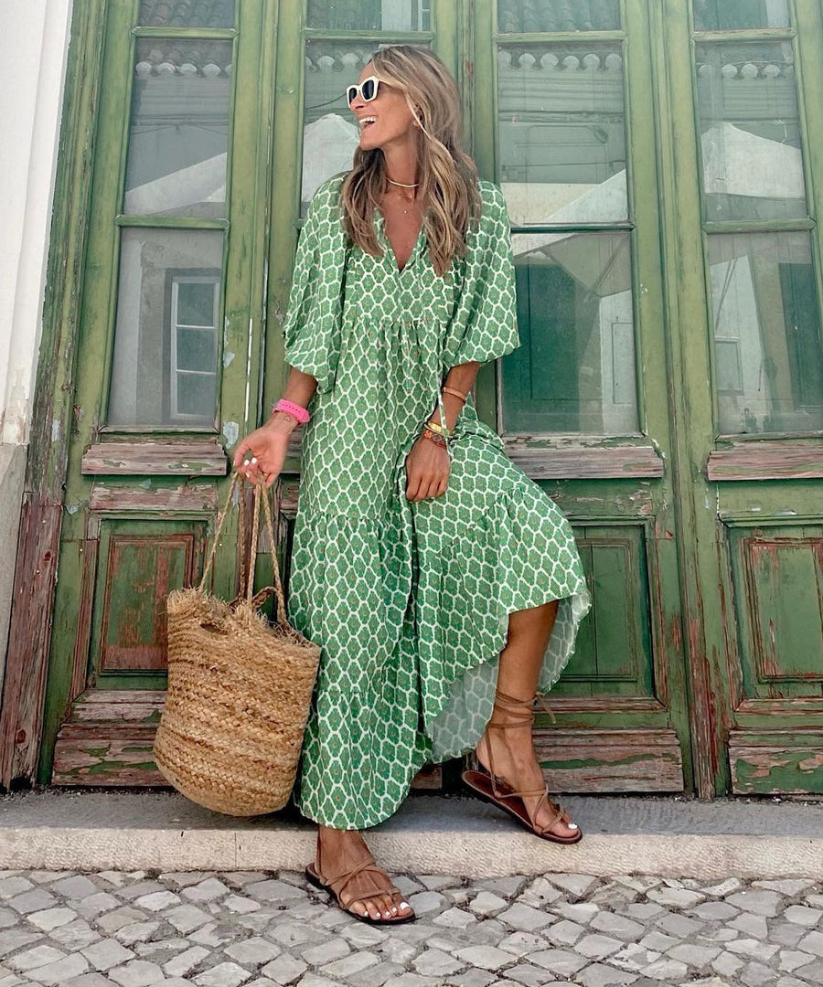 Maribelle | Boho maksi haljina