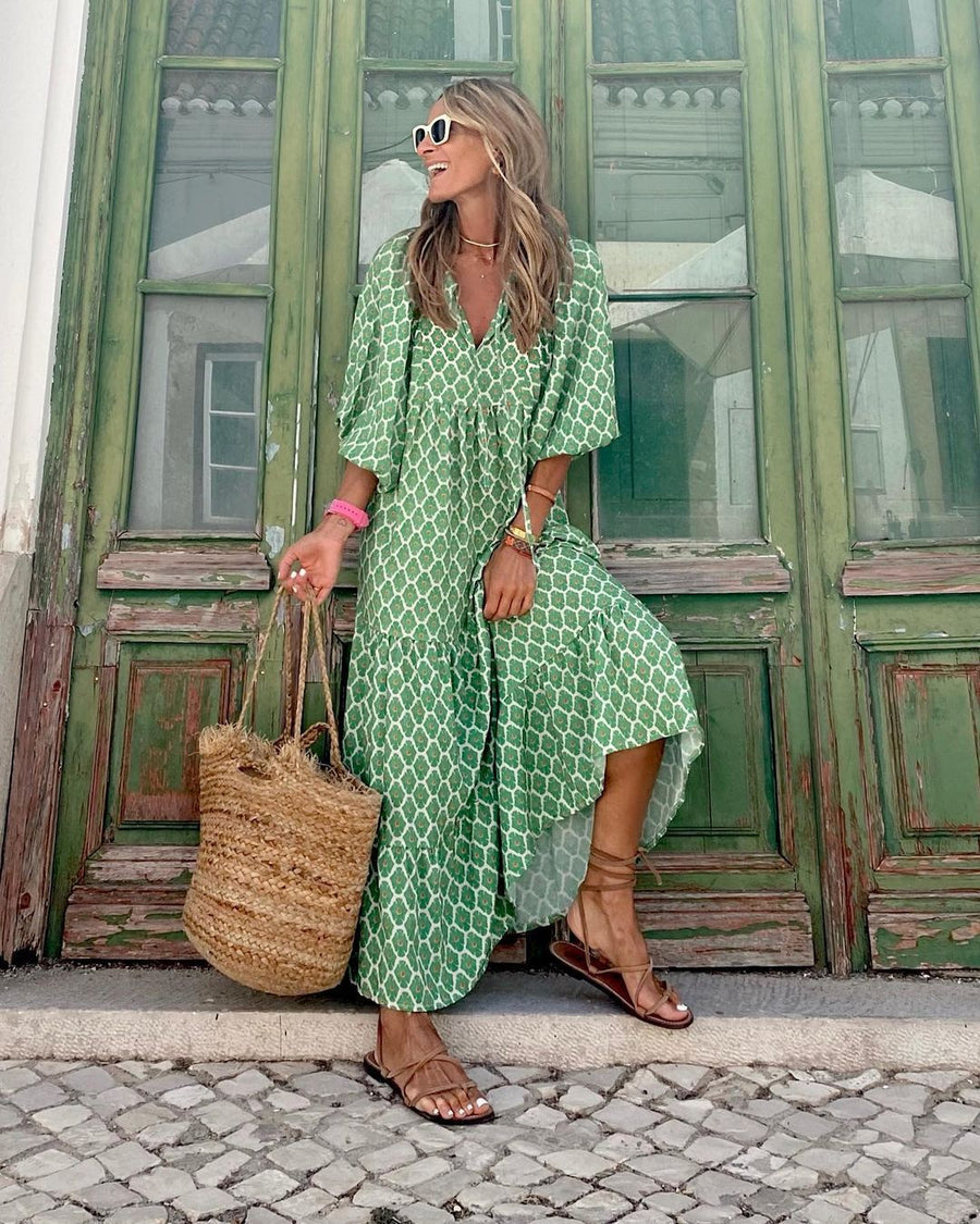 Maribelle | Boho maksi haljina