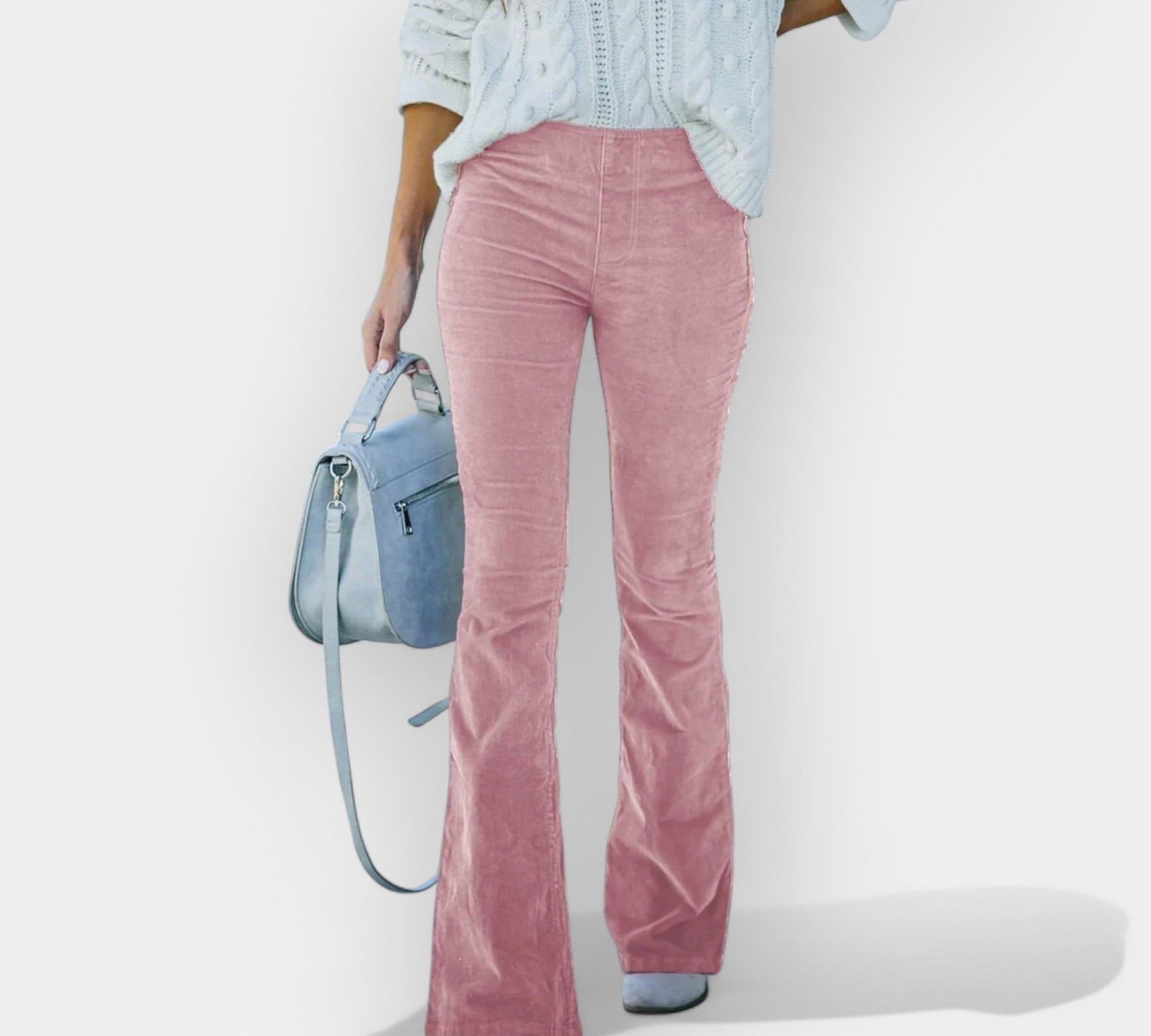 Hlače s visokim strukom i širokim nogavicama