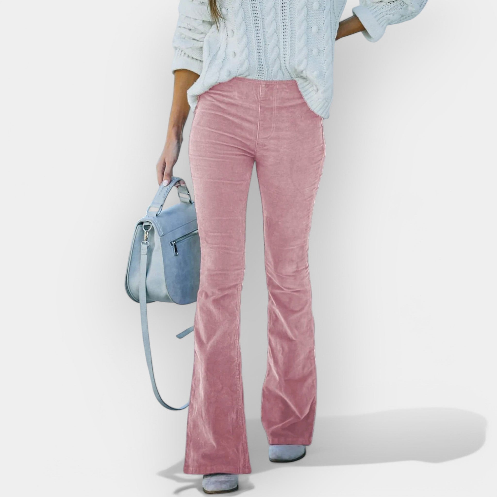 Hlače s visokim strukom i širokim nogavicama