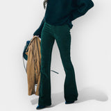 Hlače s visokim strukom i širokim nogavicama