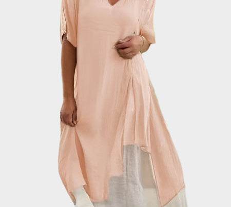 Klasična duga haljina u jednobojnoj nijansi