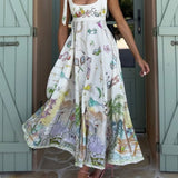 Ayla™ | Painted Ballet Tie midi haljina