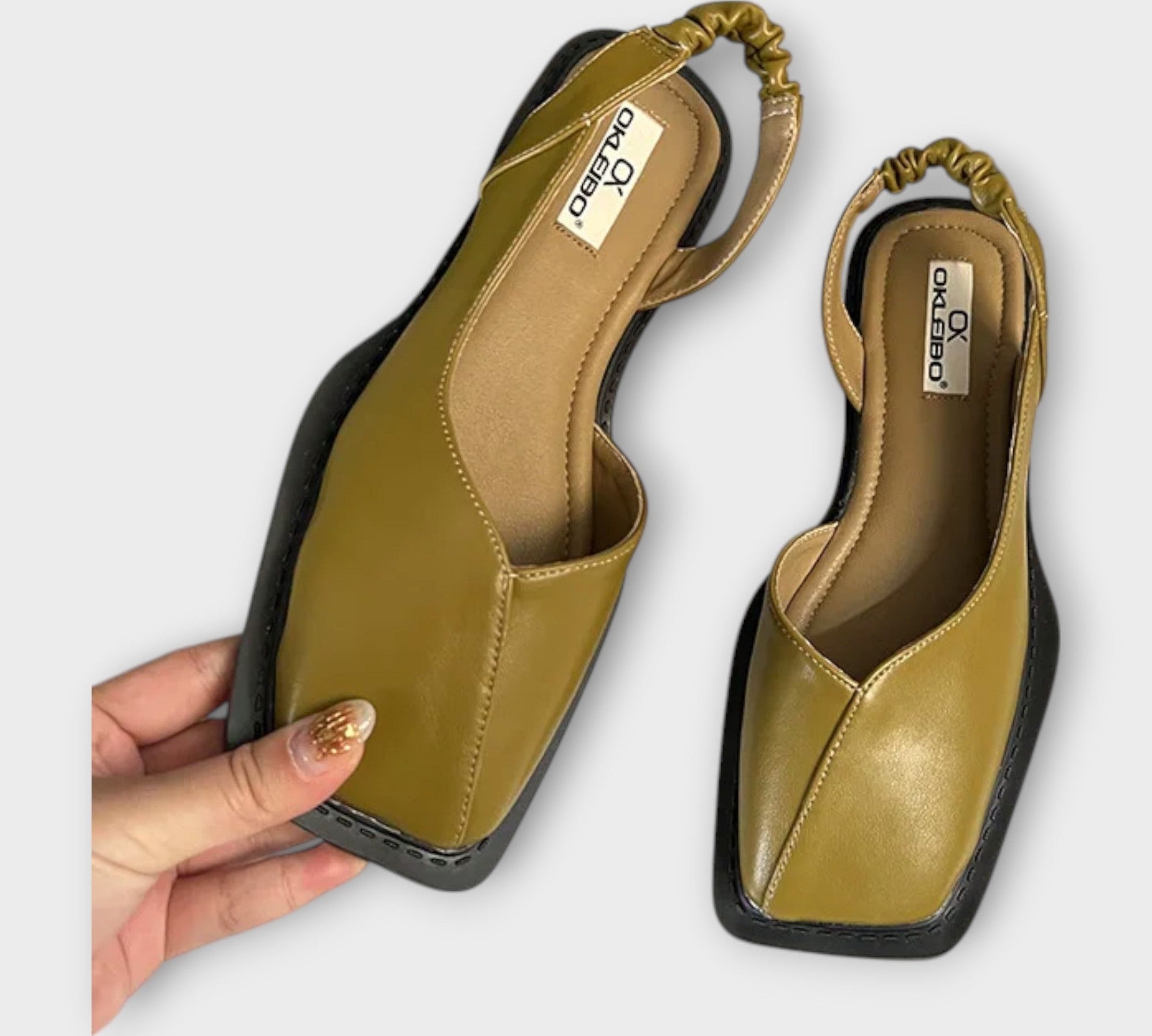 Čizme od umjetne kože s elastičnom petom