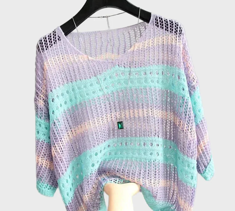 Lagani Pleteni Top s Otvorima