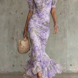 Amelia | Haljina s Ruffles u Potpisu