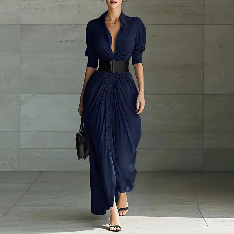 Savannah – Draped Maksi košulja-haljina