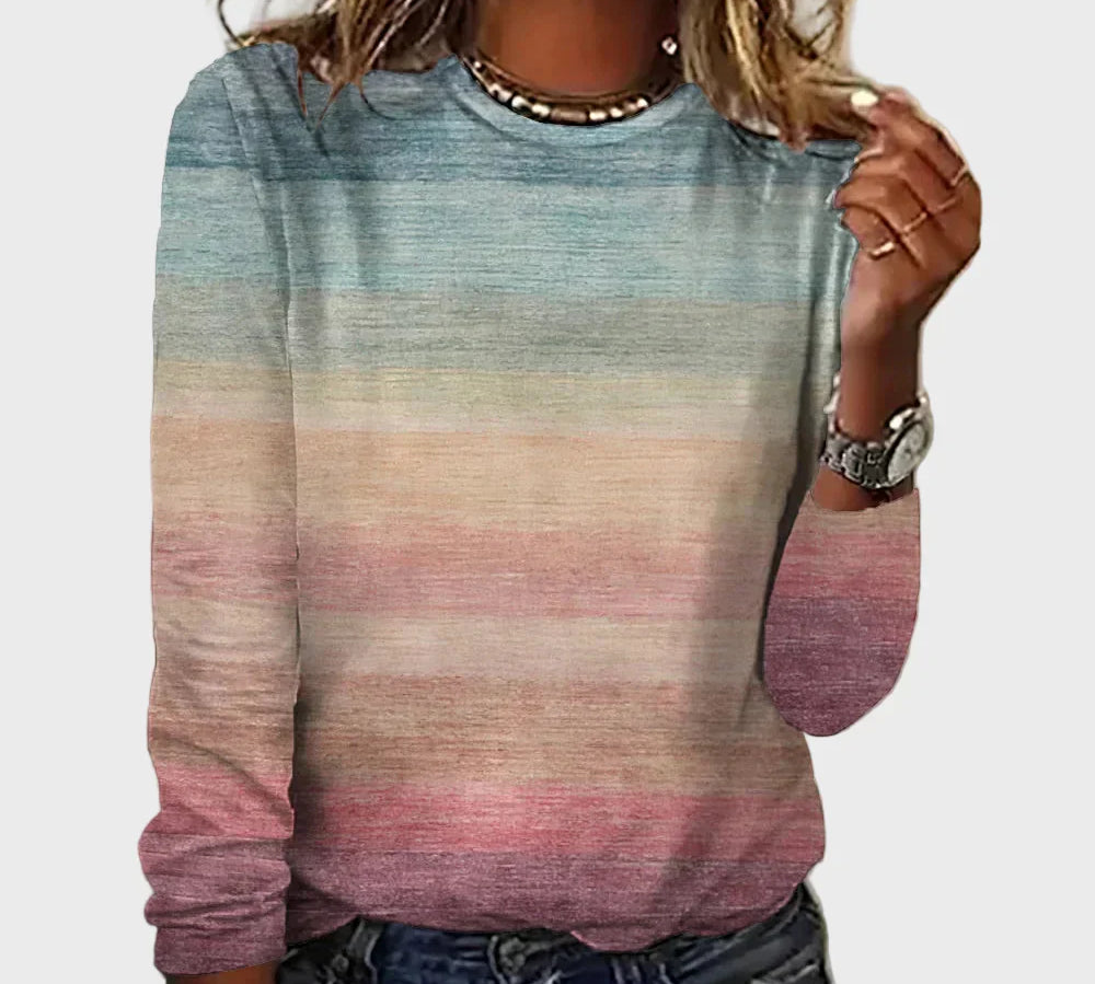 Pletena Majica s Dugim Rukavima