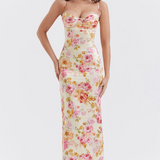 Katherine | ženski Wedding Guest cvjetna Spaghetti Strap haljina