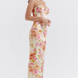 Katherine | ženski Wedding Guest cvjetna Spaghetti Strap haljina
