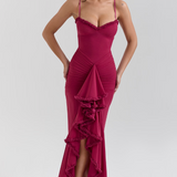 Alexandra | ženski Wedding Guest čipkasta Ruched haljina