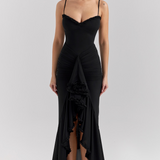 Alexandra | ženski Wedding Guest čipkasta Ruched haljina