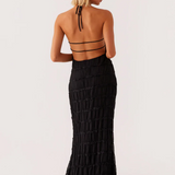 Jolene™ | elegantna halter maksi haljina