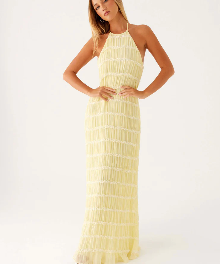 Jolene™ | elegantna halter maksi haljina