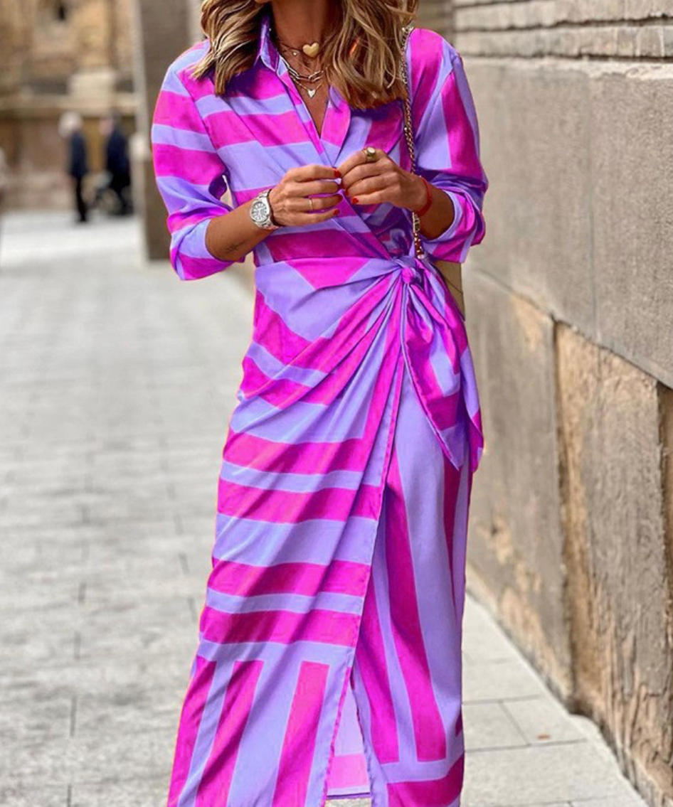 Elvina – Tiskana Wrap Haljina