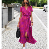 Judy | Stylish V-Neck Floral Dress
