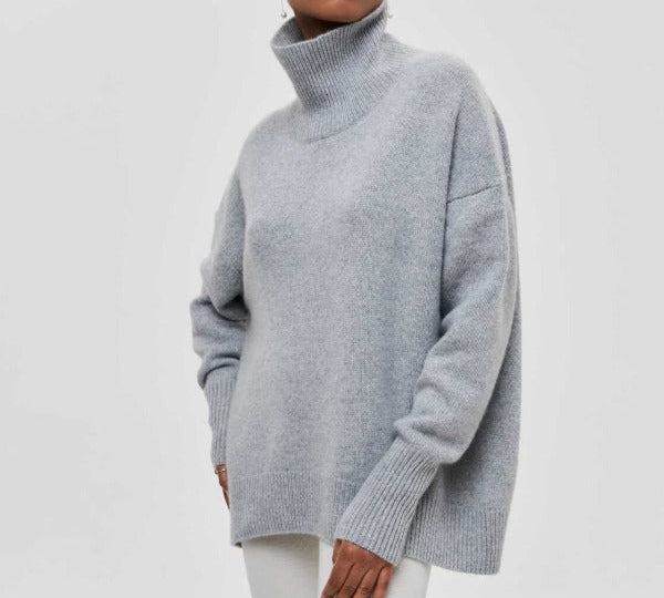Katrielle - udoban pulover s visokim ovratnikom