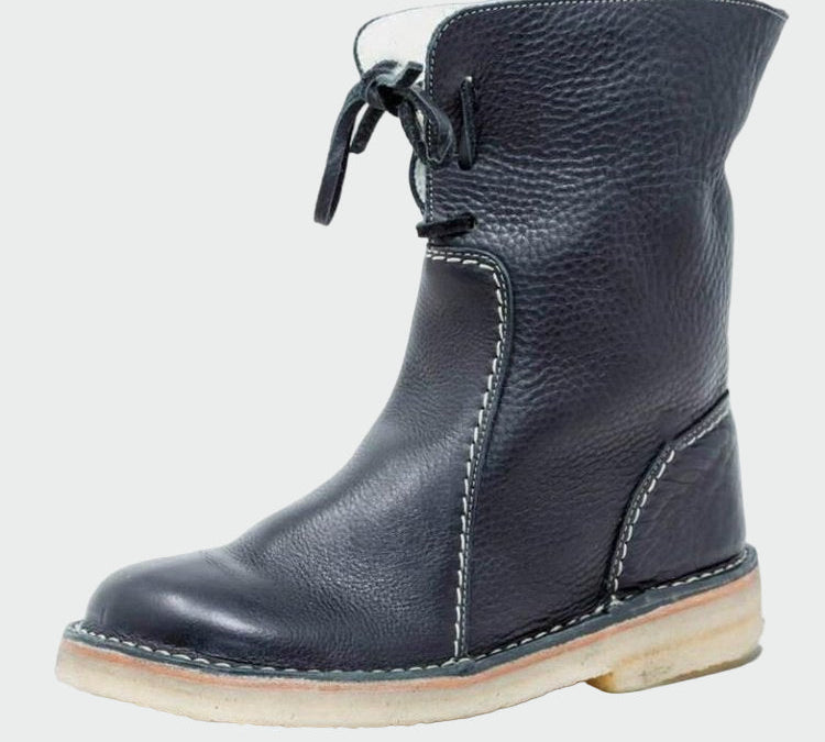 Clara - Vodootporne kožne čizme s vunenom podstavom