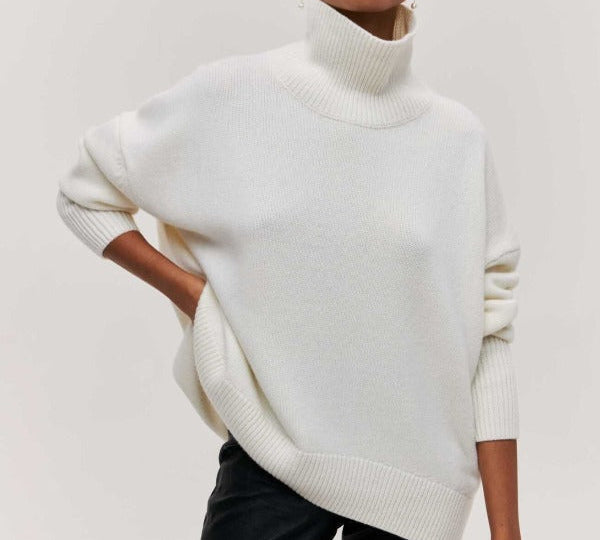 Katrielle - udoban pulover s visokim ovratnikom