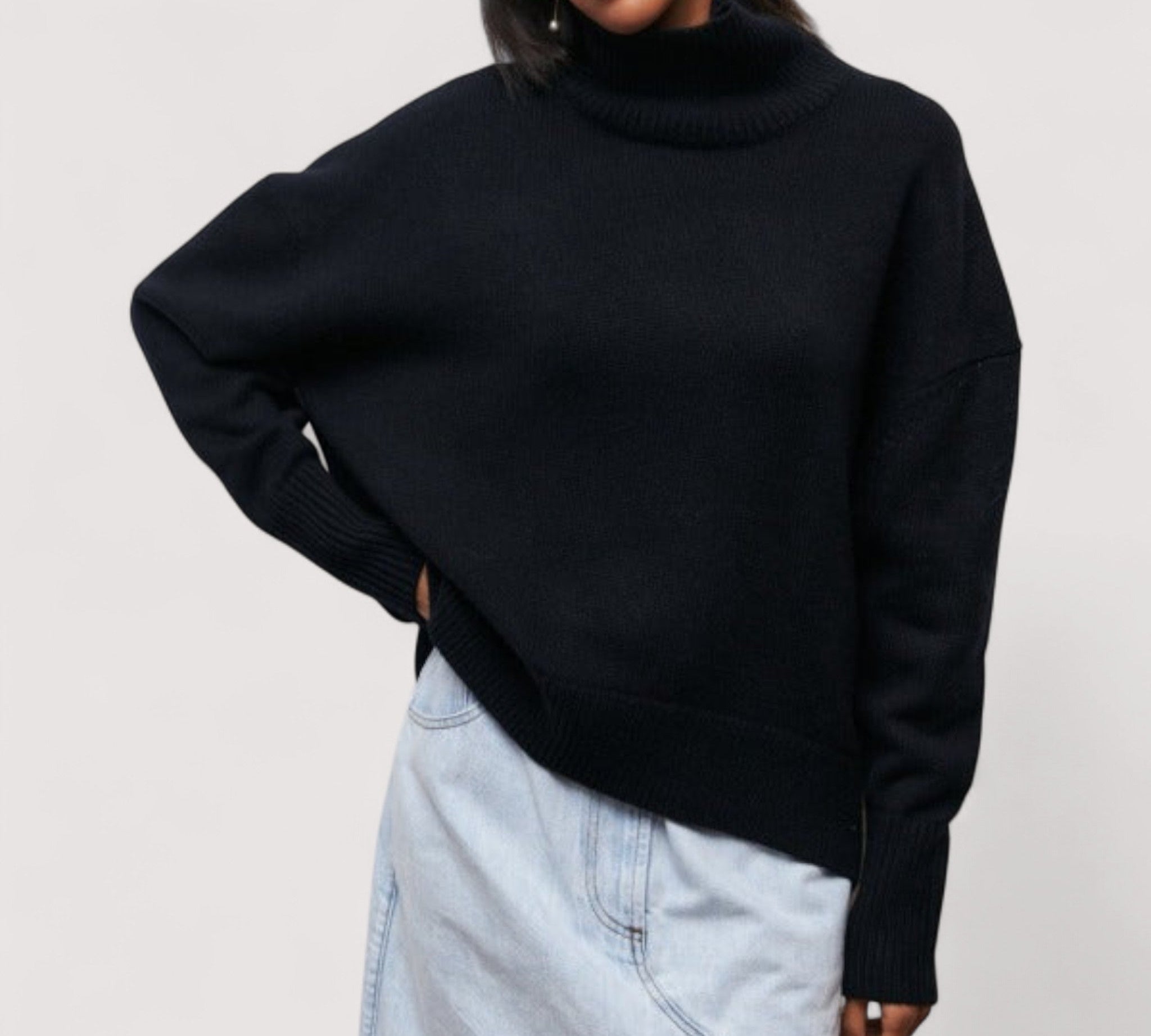 Katrielle™ | Pulover s visokim ovratnikom