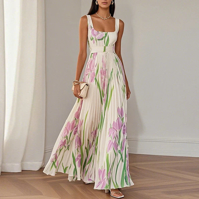 Grace | Cvjetna A-Line Maxi Haljina